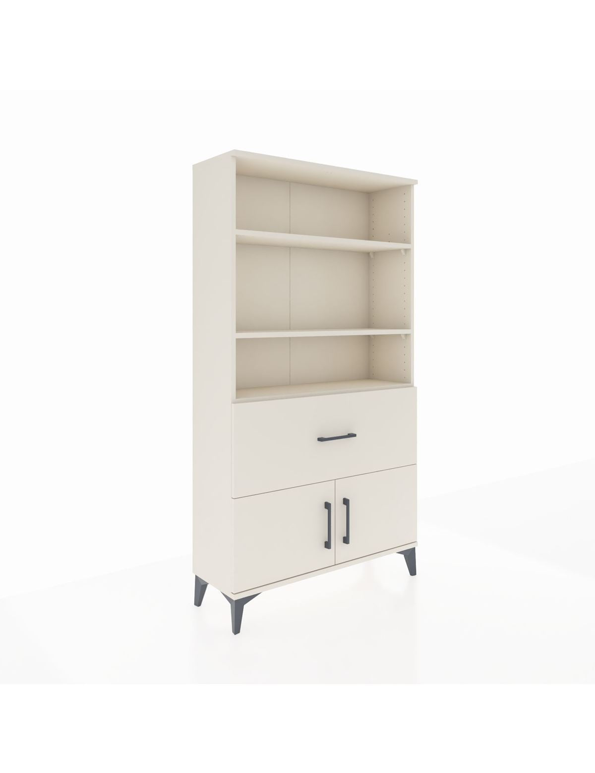 Arges Dolap 3 Raflı Tek Çekmeceli 2 Kapaklı 88x30x163 Aytaşı-Aytaşı