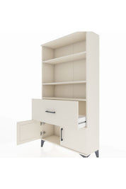 Arges Dolap 3 Raflı Tek Çekmeceli 2 Kapaklı 88x30x163 Aytaşı-Aytaşı