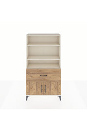 Arges Dolap 3 Raflı Tek Çekmeceli 2 Kapaklı 88x30x163 Aytaşı-Çam