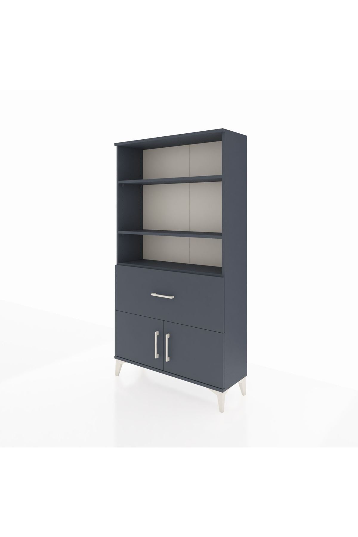 Arges Dolap 3 Raflı Tek Çekmeceli 2 Kapaklı 88x30x163 - S21M016V5A