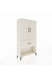 Arges Dolap 3 Raflı Tek Çekmeceli 2 Kapaklı 88x30x163 Aytaşı-Aytaşı