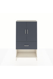 Arges Dolap 3 Raflı Tek Çekmeceli 2 Kapaklı 88x30x163 Aytaşı-Antrasit