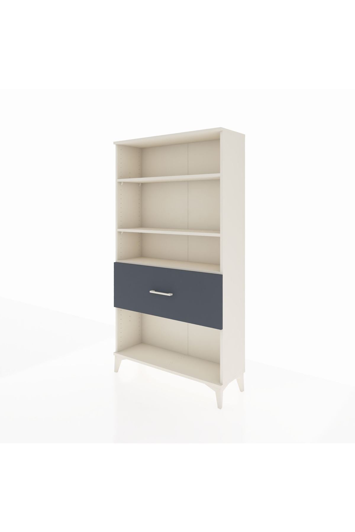 Arges Dolap 3 Raflı Tek Çekmeceli 88x30x163 Aytaşı-Antrasit