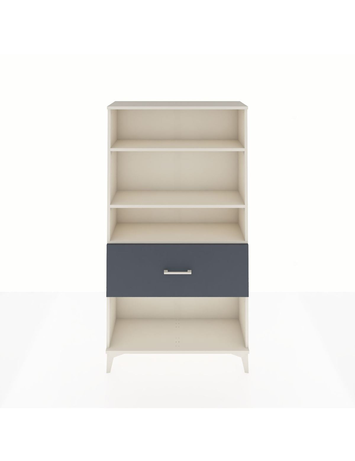 Arges Dolap 3 Raflı Tek Çekmeceli 88x30x163 Aytaşı-Antrasit