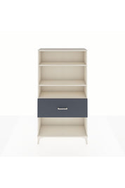 Arges Dolap 3 Raflı Tek Çekmeceli 88x30x163 Aytaşı-Antrasit