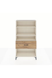 Arges Dolap 3 Raflı Tek Çekmeceli 88x30x163 Aytaşı-Çam