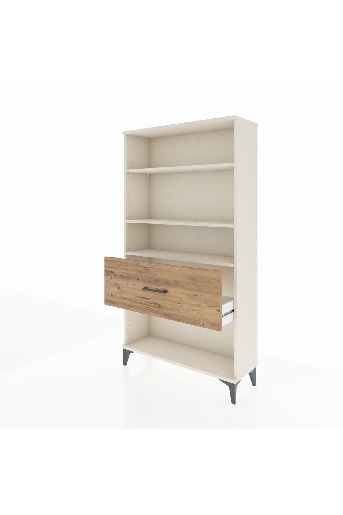 Arges Dolap 3 Raflı Tek Çekmeceli 88x30x163 Aytaşı-Çam