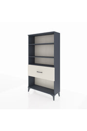 Arges Dolap 3 Raflı Tek Çekmeceli 88x30x163 Antrasit-Aytaşı