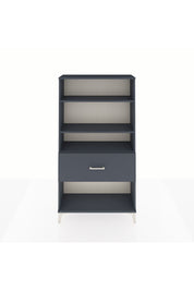 Arges Dolap 3 Raflı Tek Çekmeceli 88x30x163 Antrasit-Antrasit