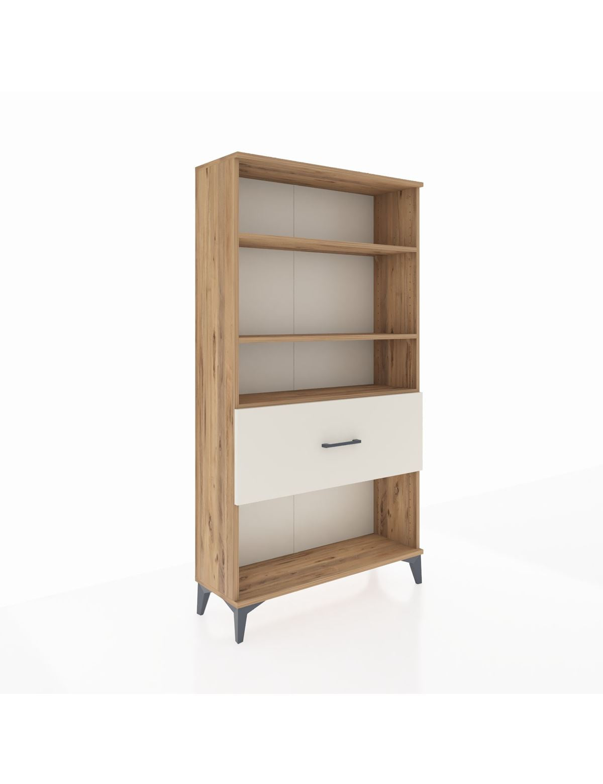 Arges Dolap 3 Raflı Tek Çekmeceli 88x30x163 Çam-Aytaşı