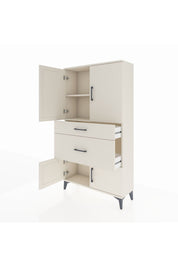 Arges Dolap 2 Raflı 2 Çekmeceli 4 Kapaklı 88x30x163 Aytaşı-Aytaşı