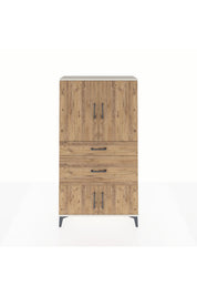 Arges Dolap 2 Raflı 2 Çekmeceli 4 Kapaklı 88x30x163 Aytaşı-Çam