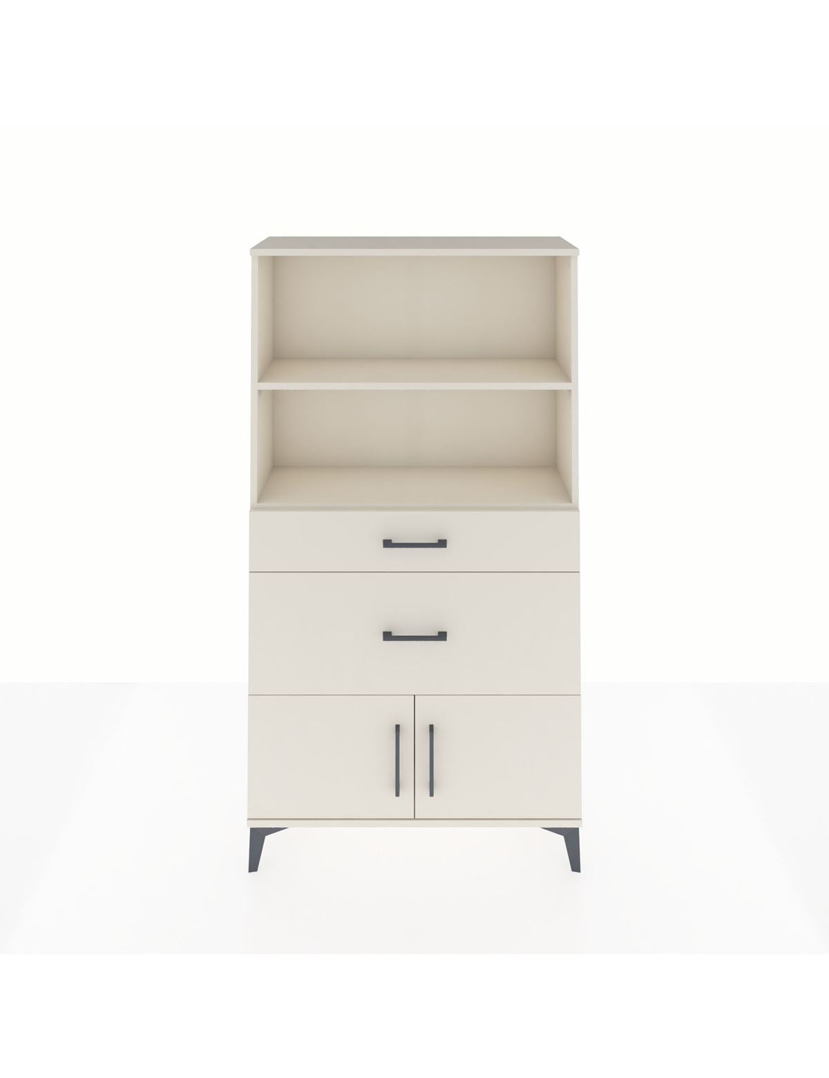 Arges Dolap 2 Raflı 2 Çekmeceli 2 Kapaklı 88x30x163 Aytaşı-Aytaşı