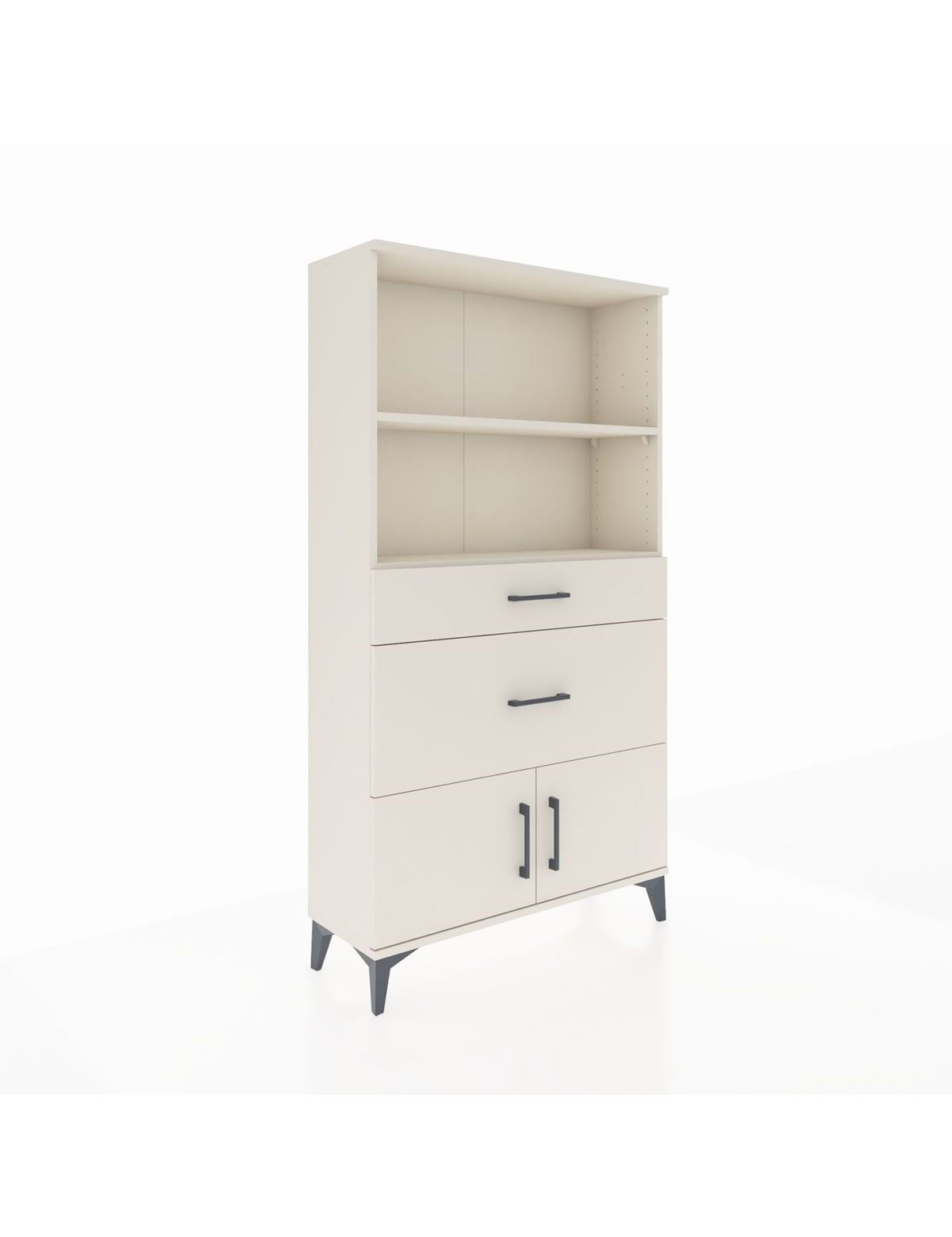 Arges Dolap 2 Raflı 2 Çekmeceli 2 Kapaklı 88x30x163 Aytaşı-Aytaşı