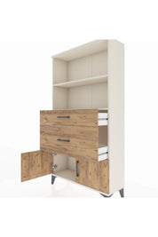 Arges Dolap 2 Raflı 2 Çekmeceli 2 Kapaklı 88x30x163 Aytaşı-Çam