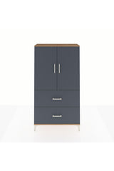 Arges Dolap 3 Raflı 2 Çekmeceli 2 Kapaklı 88x30x163