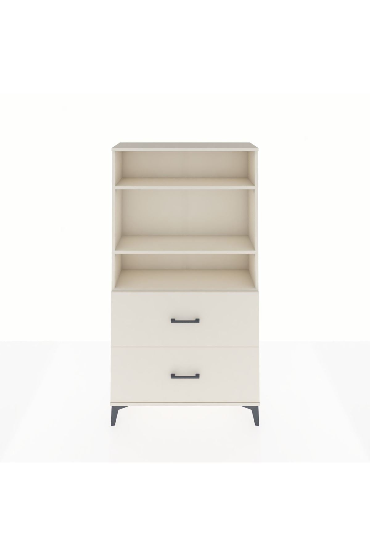 Arges Dolap 3 Raflı 2 Çekmeceli 88x30x163 Aytaşı-Aytaşı