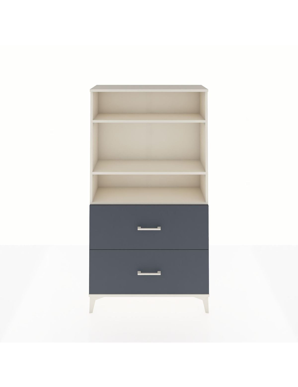 Arges Dolap 3 Raflı 2 Çekmeceli 88x30x163 Aytaşı-Antrasit