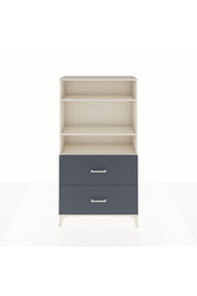 Arges Dolap 3 Raflı 2 Çekmeceli 88x30x163 Aytaşı-Antrasit