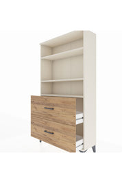 Arges Dolap 3 Raflı 2 Çekmeceli 88x30x163 Aytaşı-Çam