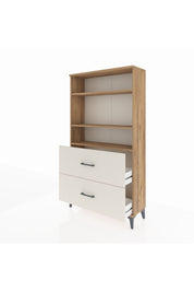 Arges Dolap 3 Raflı 2 Çekmeceli 88x30x163 Çam-Aytaşı