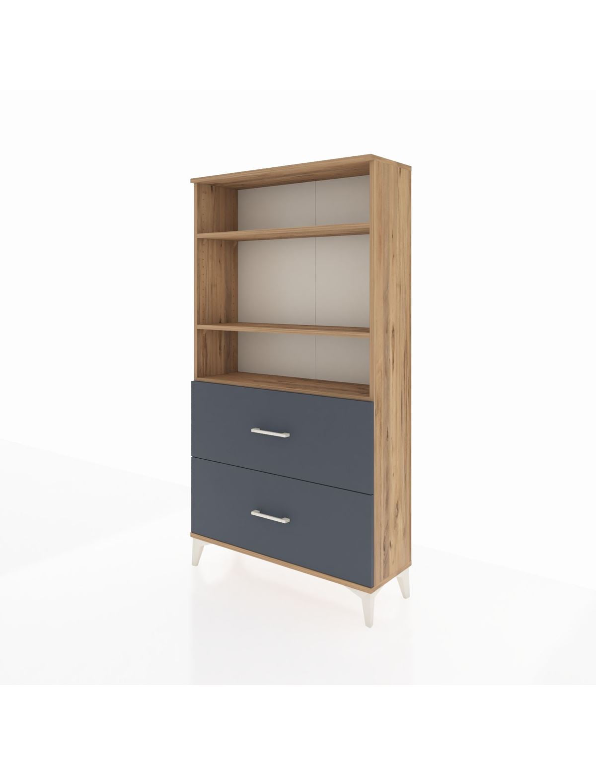 Arges Dolap 3 Raflı 2 Çekmeceli 88x30x163 - S21M022V8A