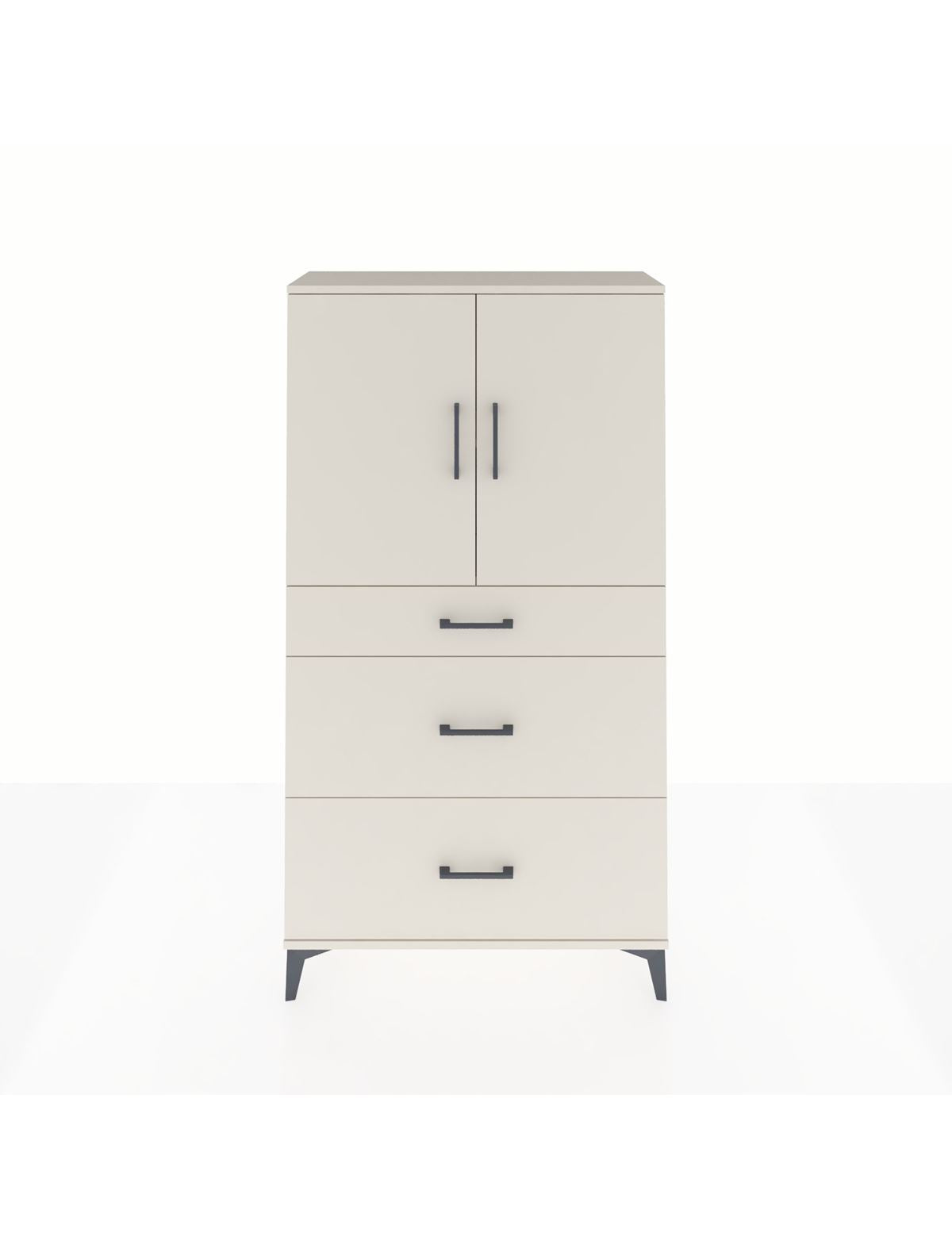 Arges Dolap 2 Raflı 3 Çekmeceli 2 Kapaklı 88x30x163 Aytaşı-Aytaşı