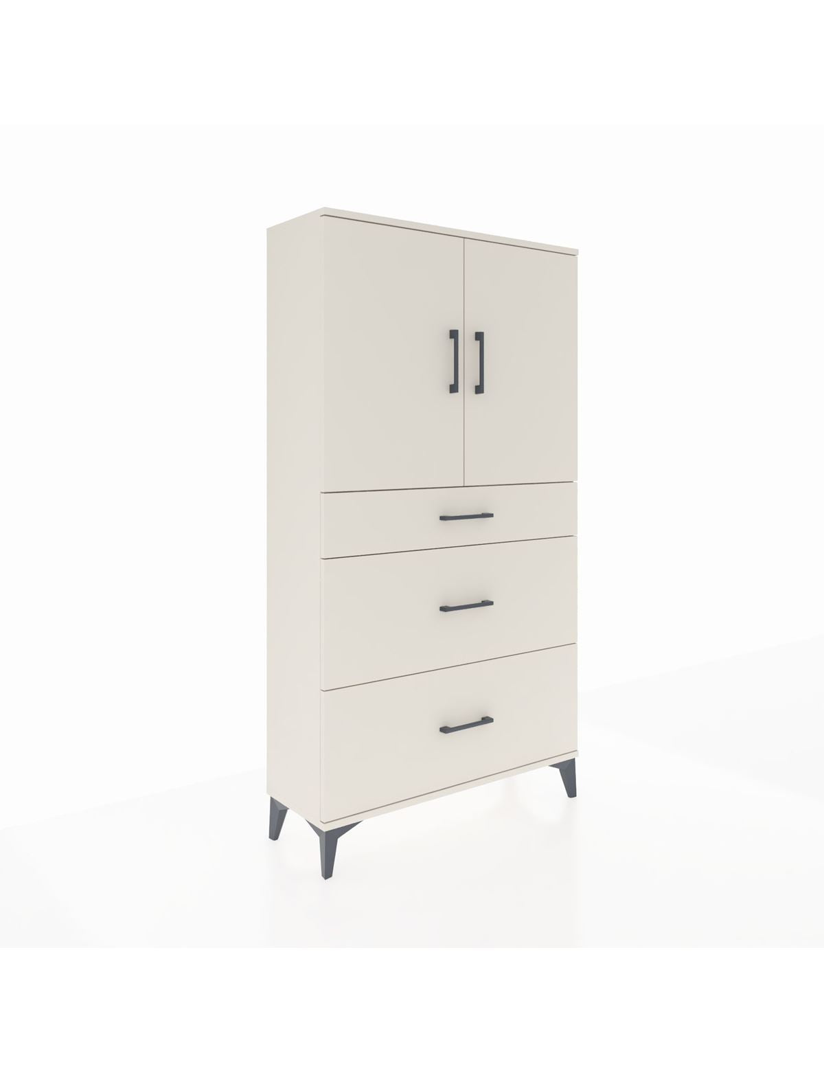 Arges Dolap 2 Raflı 3 Çekmeceli 2 Kapaklı 88x30x163 Aytaşı-Aytaşı