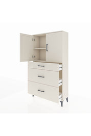Arges Dolap 2 Raflı 3 Çekmeceli 2 Kapaklı 88x30x163 Aytaşı-Aytaşı