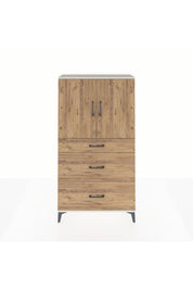 Arges Dolap 2 Raflı 3 Çekmeceli 2 Kapaklı 88x30x163 Aytaşı-Çam