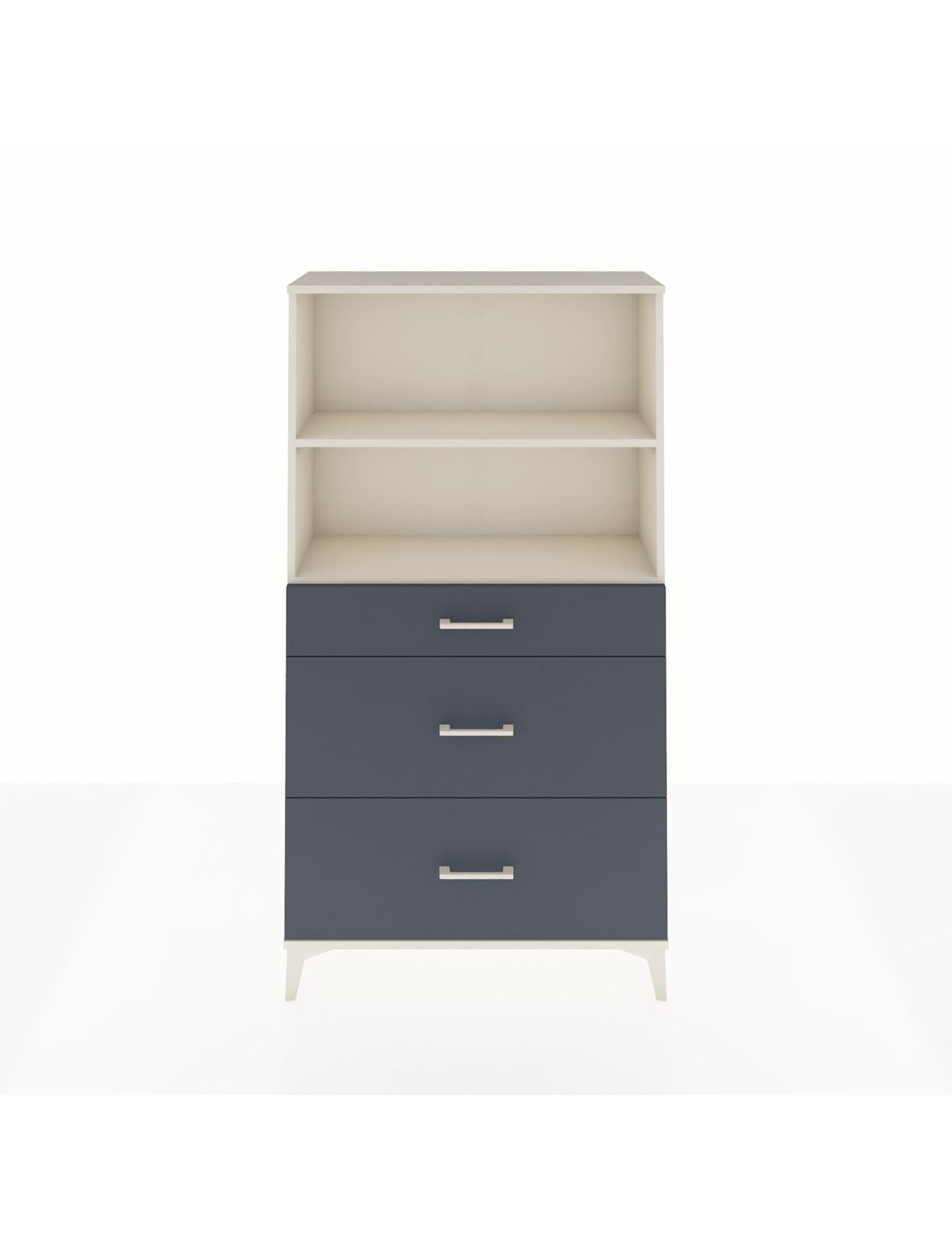 Arges Dolap 2 Raflı 3 Çekmeceli 88x30x163 Aytaşı-Antrasit