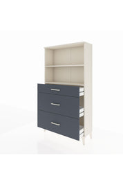 Arges Dolap 2 Raflı 3 Çekmeceli 88x30x163 Aytaşı-Antrasit