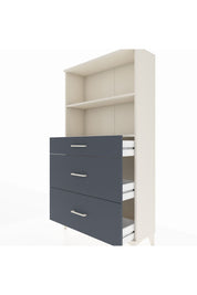 Arges Dolap 2 Raflı 3 Çekmeceli 88x30x163 Aytaşı-Antrasit