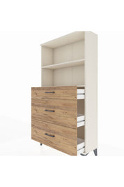 Arges Dolap 2 Raflı 3 Çekmeceli 88x30x163 Aytaşı-Çam