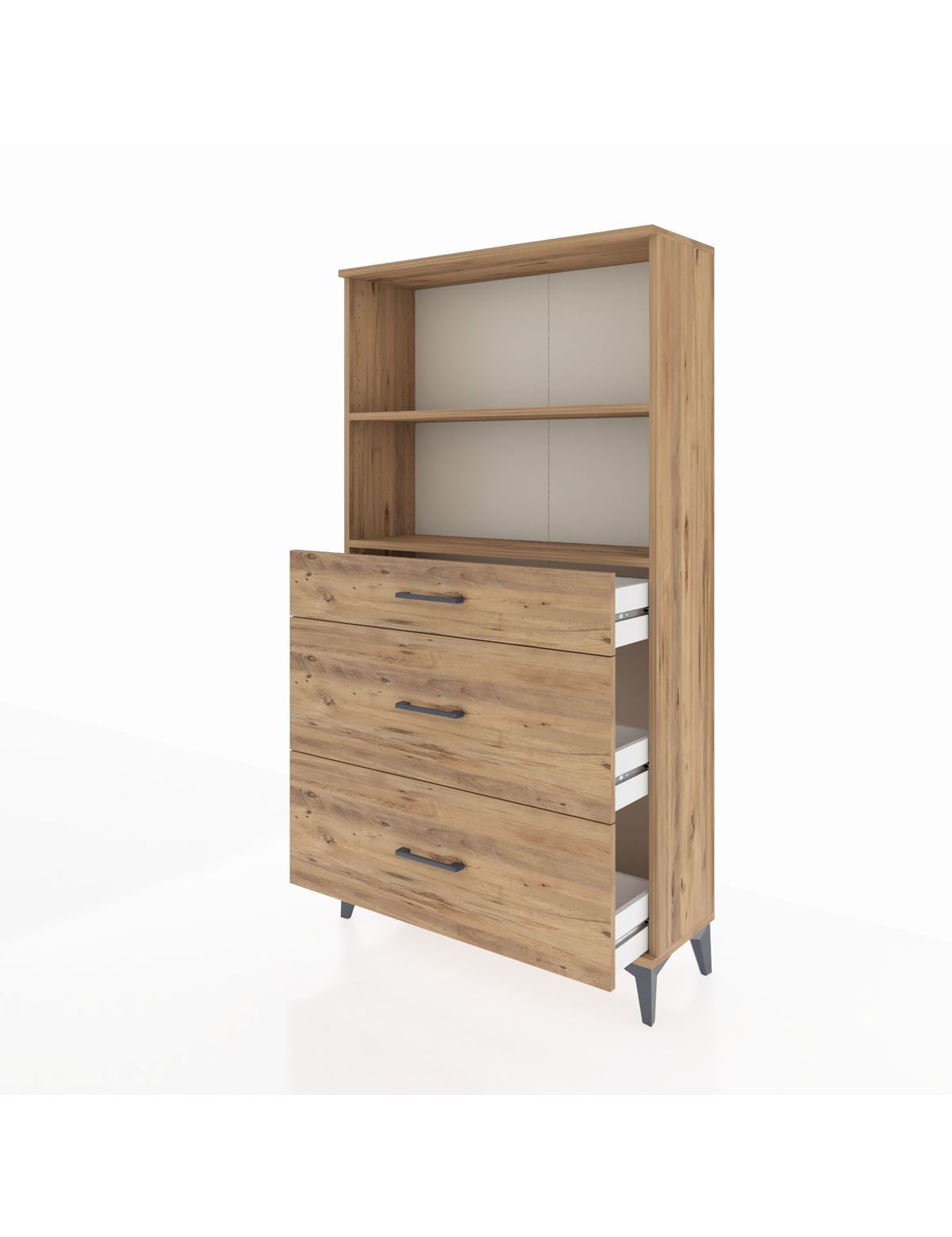 Arges Dolap 2 Raflı 3 Çekmeceli 88x30x163 - S21M024V9A