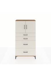 Arges Dolap 2 Raflı 4 Çekmeceli 2 Kapaklı 88x30x163 Çam-Aytaşı