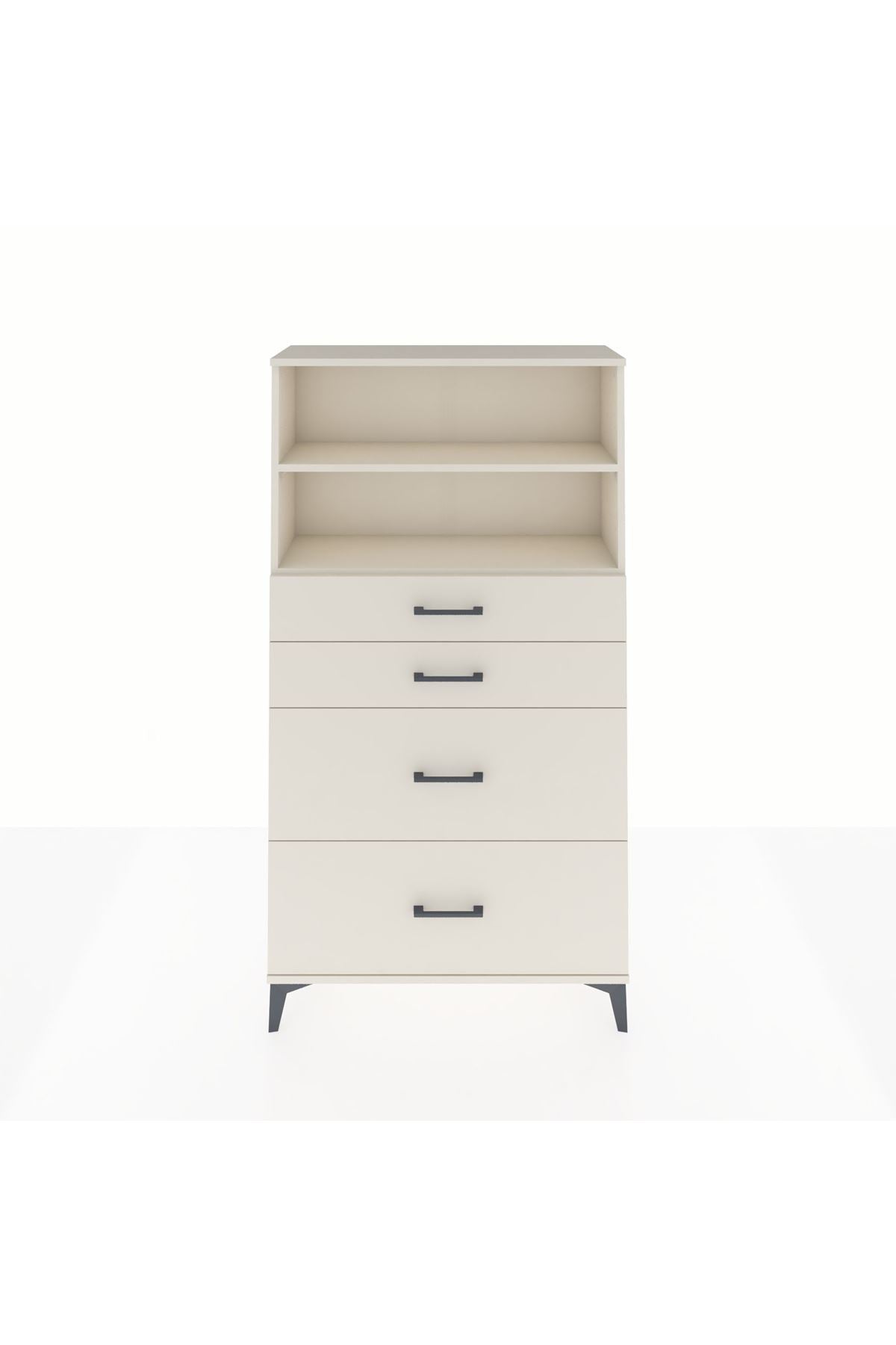 Arges Dolap 2 Raflı 4 Çekmeceli 88x30x163 Aytaşı-Aytaşı