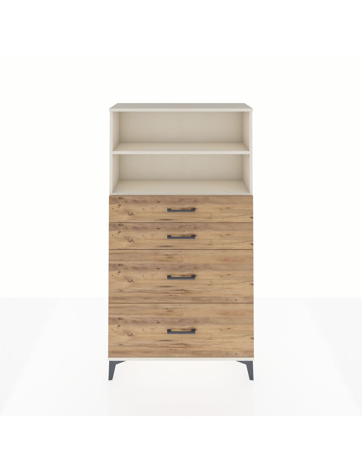 Arges Dolap 2 Raflı 4 Çekmeceli 88x30x163 Aytaşı-Çam