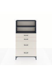 Arges Dolap 2 Raflı 4 Çekmeceli 88x30x163 Antrasit-Aytaşı