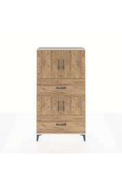 Arges Dolap 3 Raflı 2 Çekmeceli 4 Kapaklı 88x30x163 Aytaşı-Çam