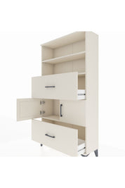 Arges Dolap 3 Raflı 2 Çekmeceli 2 Kapaklı 88x30x163 Aytaşı-Aytaşı