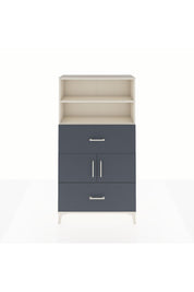 Arges Dolap 3 Raflı 2 Çekmeceli 2 Kapaklı 88x30x163 Aytaşı-Antrasit