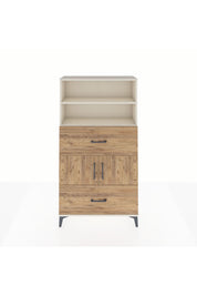 Arges Dolap 3 Raflı 2 Çekmeceli 2 Kapaklı 88x30x163 Aytaşı-Çam