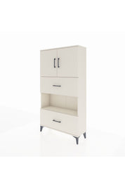 Arges Dolap 3 Raflı 2 Çekmeceli 2 Kapaklı 88x30x163 Aytaşı-Aytaşı