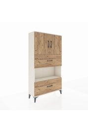 Arges Dolap 3 Raflı 2 Çekmeceli 2 Kapaklı 88x30x163 Aytaşı-Çam