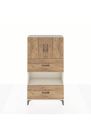 Arges Dolap 3 Raflı 2 Çekmeceli 2 Kapaklı 88x30x163 Aytaşı-Çam