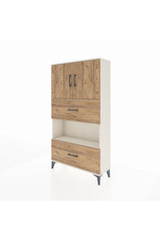Arges Dolap 3 Raflı 2 Çekmeceli 2 Kapaklı 88x30x163 Aytaşı-Çam