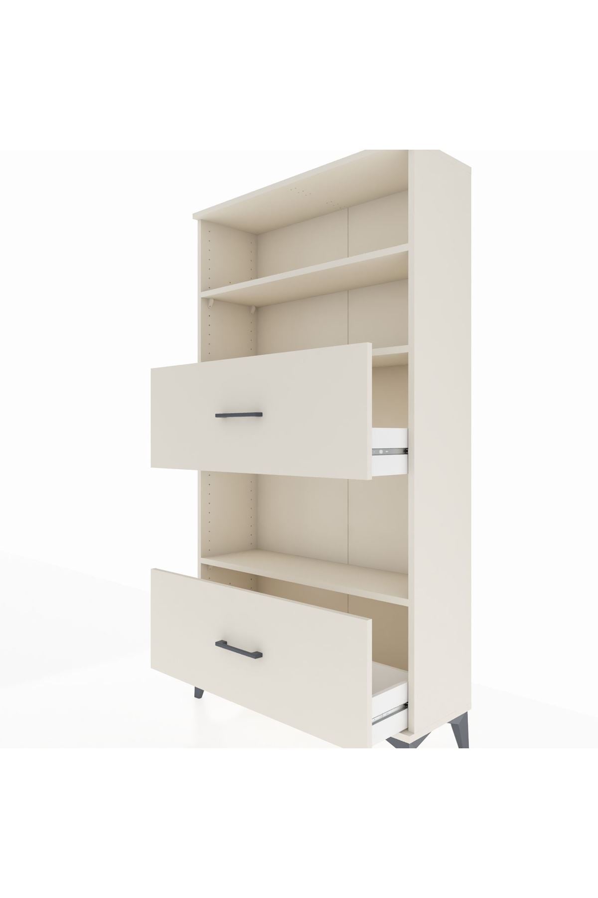 Arges Dolap 3 Raflı 2 Çekmeceli 88x30x163 Aytaşı-Aytaşı