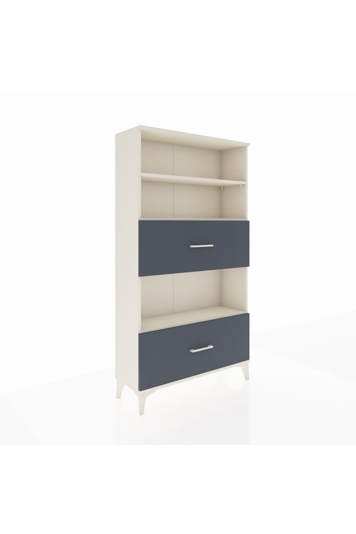 Arges Dolap 3 Raflı 2 Çekmeceli 88x30x163 Aytaşı-Antrasit