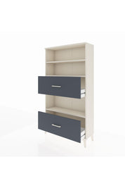 Arges Dolap 3 Raflı 2 Çekmeceli 88x30x163 Aytaşı-Antrasit